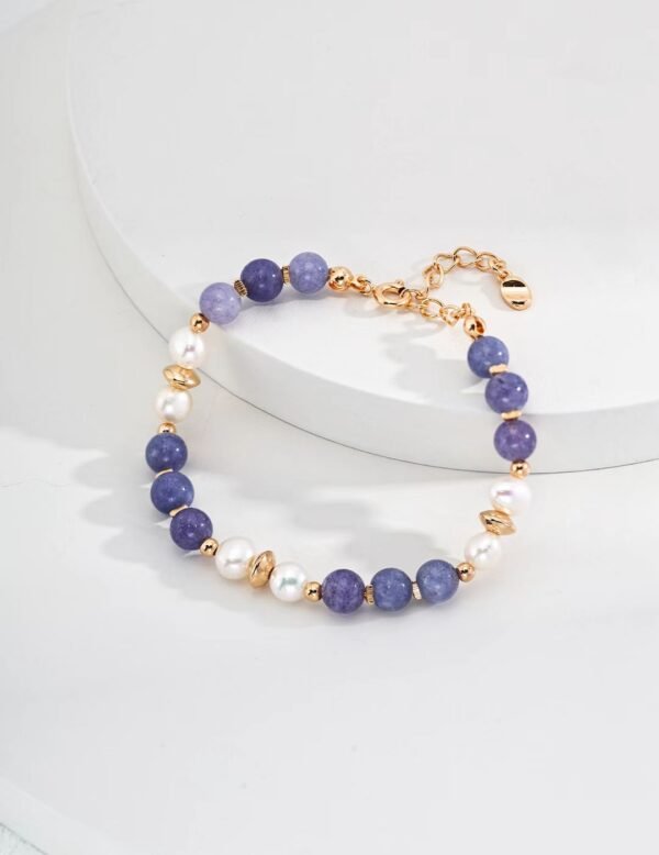 Natural Pearl Lepidolite Bracelet