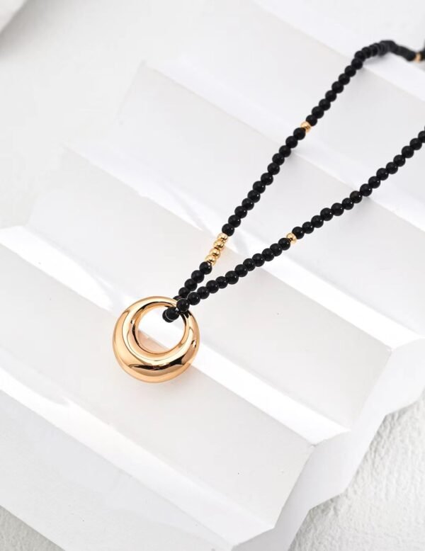 Sterling Silver Onyx Necklace