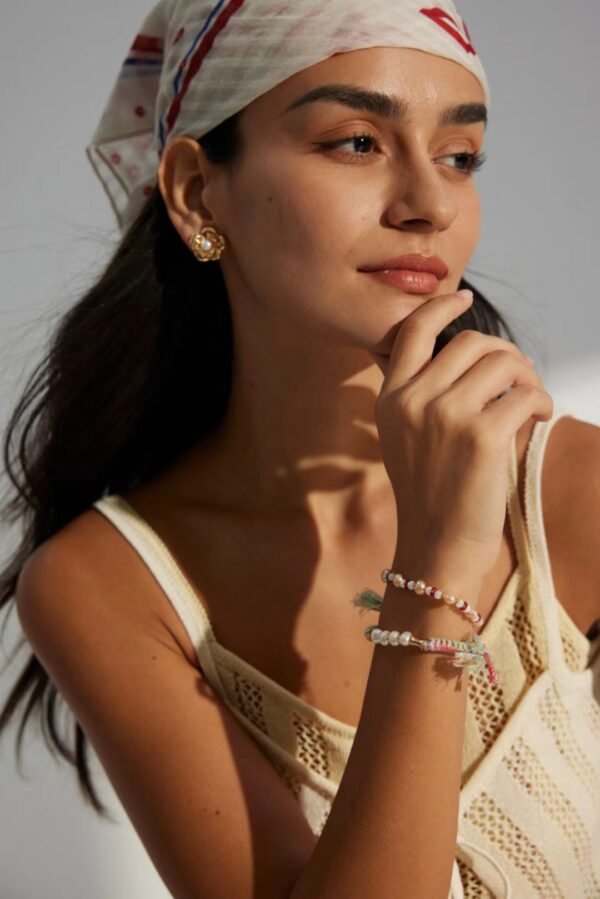 Pearl Mother-of-Pearl Ruby Bracelet