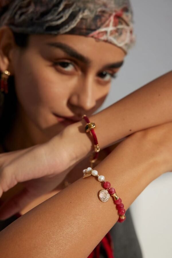 Natural Pearl Rhodochrosite Bracelet